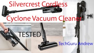 Silvercrest Cordless Cyclone Vacuum Cleaner SHAZ 222 F7 [upl. by Salaidh795]