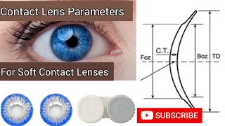 Trial Contact Lens Parameters for Soft Contact Lenses [upl. by Hazrit]