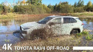 TOYOTA RAV4 HYBRID OFF ROAD TEST in the Mud Sand and Water RAV4 ADVENTURE DRIVING REVIEW [upl. by Sadler]