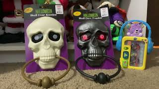 Halloween Skull Door Knockers From Grocery Outlet [upl. by Baylor924]