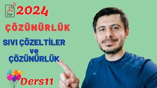 Sıvı Çözeltiler ve Çözünürlük  Çözünürlük 11 [upl. by Aizitel]