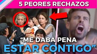 🔥😱¡HUMILLACIÓN TOP 5 DE LOS RECHAZOS de Piqué a Shakira EN PÚBLICO [upl. by Klaus]