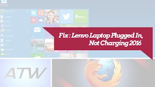 Lenovo laptop plugged in not charging Windows 10 fix [upl. by Yun691]