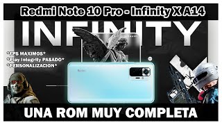 Redmi Note 10 Pro  Infinity X Android 14  LA ROM MAS COMPLETA AOSP  FPS MAXIMOS Y PERSONALIZACION [upl. by Korry]