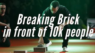 Breaking Brick with fingers [upl. by Brody]