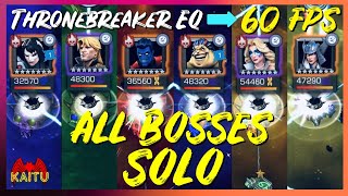 TOP COUNTERS FOR ALL BOSSES Spiral amp Dazzler 60 FPS Thronebreaker EQ  MCOC [upl. by Ilrebma]