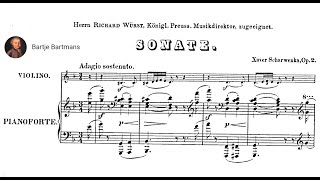 Xaver Scharwenka  Violin Sonata in D minor Op 2 1872 [upl. by Roswald]