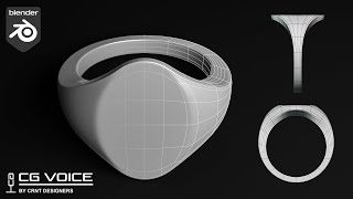 Tricky Signet Ring Design in Blender  Blender Jewellery Design  03 [upl. by Aizek935]