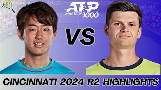 Yoshihito Nishioka 西岡良仁 vs Hubert Hurkacz  Highlights [upl. by Frierson]