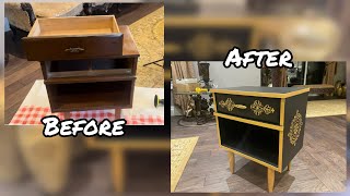 Restoring an Old Nightstand  Fail Lasagna Attempt [upl. by Lyrej414]