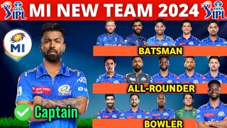 IPL 2024  Mumbai Indians Team Full Squad  MI Team New Players List 2024  MI New Team 2024 [upl. by Joellyn915]