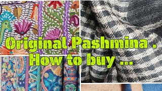 Pashmina Shawl  How to find genuine Kashmiri Pashmina [upl. by Eeuqram]