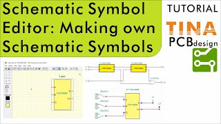 Using the Schematic Symbol Editor in TINA Making Your Own Schematic Symbols [upl. by Kati]