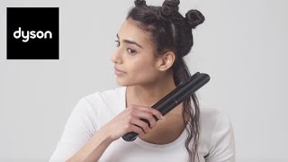 Tutorial Create straight and sleek hair with the Dyson Corrale™ hair straightener [upl. by Aifos]