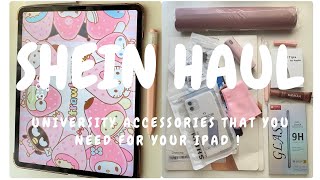 SHEIN HAUL  ipad Pro accessories for university note taking journaling planning [upl. by Russon]