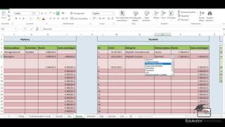 Zarządzanie budżetem domowym  arkusz Excel [upl. by Brownson]