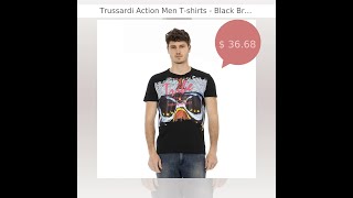 Trussardi Action Men Tshirts  Black Brand Tshirts [upl. by Labotsirc273]