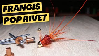 POP Rivet Salmon Fly Red Francis  Salmon Fly Tying [upl. by Lavinia]