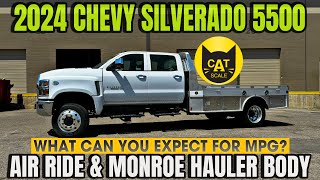 2024 Chevy Silverado 5500 With Monroe Bed And Air Ride Cab Check Out The MPG And Payload [upl. by Jenelle]