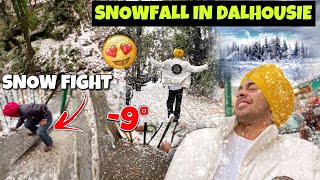 Heavy Snowfall In Dalhousie😍SNOW FIGHT🥶 [upl. by Ahsats428]