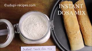 Instant Dosa Mix  Masala Dosa Mix  Ready Mix [upl. by Haakon840]