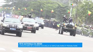 Fête nationale du Bénin  Les temps forts du défilé militaire et paramilitaire [upl. by Htiderem]