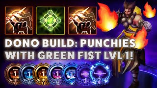 Kharazim SSS  DONO BUILD PUNCHIES WITH GREEN FIST LEVEL 1  Bronze 2 Grandmaster S3 2022 [upl. by Marsden]