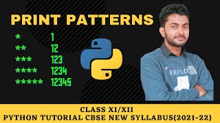 Generate the start quotquot pattern using a nested loop in python Class XIXII HINDI  Print Patterns [upl. by Carlee261]