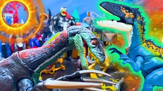 Spinosaurus  Nigersaurus  Therizinosaurus  Indoraptor  Jurassic World Toys Mattel Review [upl. by Faucher263]