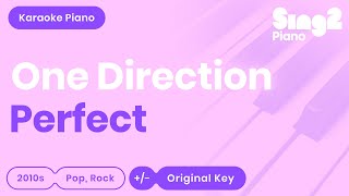 One Direction  Perfect Karaoke Piano [upl. by Adnorahc]