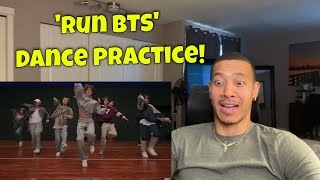 CHOREOGRAPHY BTS Run BTS Dance Practice REACTION [upl. by Thursby]