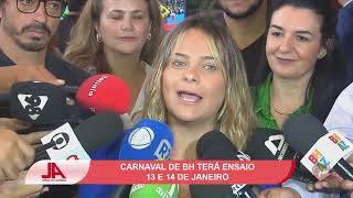 Carnaval de BH terá ensaio 13 e 14 de janeiro [upl. by Jamieson344]