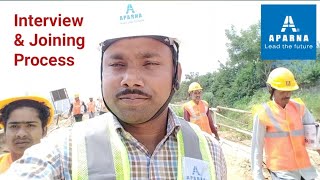 Aparna Constructions And Eastet Pvt Ltd Interview amp joining process Aparna aparnaconstructions [upl. by Llemor275]