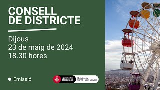 Consell Plenari del Districte de Sarrià – Sant Gervasi 23 de maig de 2024 – 1830 h [upl. by Nellahs]