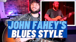 Sunflower River Blues Guitar Lesson and Reaction  John Fahey Guitar Lesson [upl. by Rem]