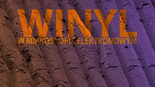 Płyta winylowa w mikroskopie elektronowym [upl. by Columbyne]