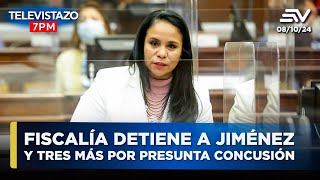 Exasambleísta Bella Jiménez y tres personas más detenidas por concusión  TELEVISTAZO 7PM ENVIVO🔴 [upl. by Karena277]