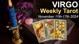 VIRGO WEEKLY TAROT READING quotA CHANGE IS COMINGquot November 11th to 17th 2024 weeklytarotreading [upl. by Adnohral]