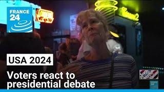 Voters react to fiery presidential debate between Trump and Harris • FRANCE 24 English [upl. by Razaile]