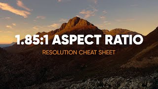 1851 Aspect Ratio Cheat Sheet Standard Widescreen [upl. by Atiniv]