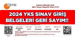 2024 YKS Sınav Giriş Belgesi GERİ SAYIM ⏳ [upl. by Erlene]