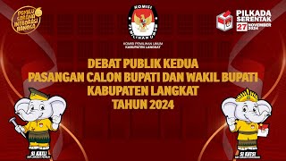 DEBAT PUBLIK KEDUA PASANGAN CALON BUPATI DAN WAKIL BUPATI KABUPATEN LANGKAT TAHUN 2024 [upl. by Joyan]