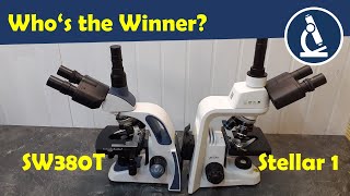 🔬 Comparing two microscopes Stellar 1 vs SW380T  Amateur Microscopy [upl. by Llewon]