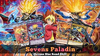 New Sevens Paladin Deck with Sevens Star Road Skill Yugas Fusion Monster YuGiOh Duel Links [upl. by Shandie]