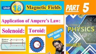 solenoid  toroid  12 class physics  magnetic fields  chapter 18  sindh textbook board [upl. by Ahseekan]