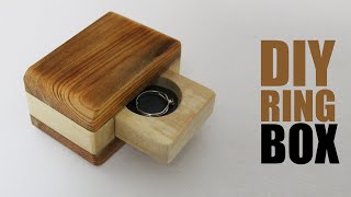 DIY Engagement Ring Box  Wood Projects Ideas [upl. by Carie]