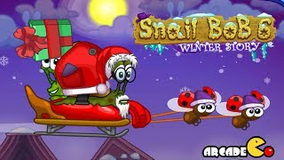 Snail Bob 6 Winter Story Walkthrough All Levels 1  25 [upl. by Erodasi398]