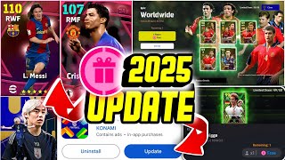 eFootball™ 2025 Mobile Update Is Here LargeScale Maintenance New Campaigns amp Free Rewards Details [upl. by Bradski125]