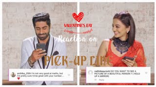 RrahelRiAnsh Valentines Special Reaction on pickup Line [upl. by Yale]