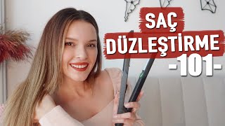 PÜRÜZSÜZ DÜZ SAÇLARIN SIRRI  SAÇ DÜZLEŞTİRME 🌺 [upl. by Navaj838]